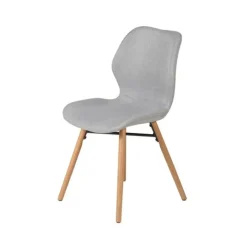Fabrique de Styles Chaise de salle à manger en tissu clair - Gloria* Chaises