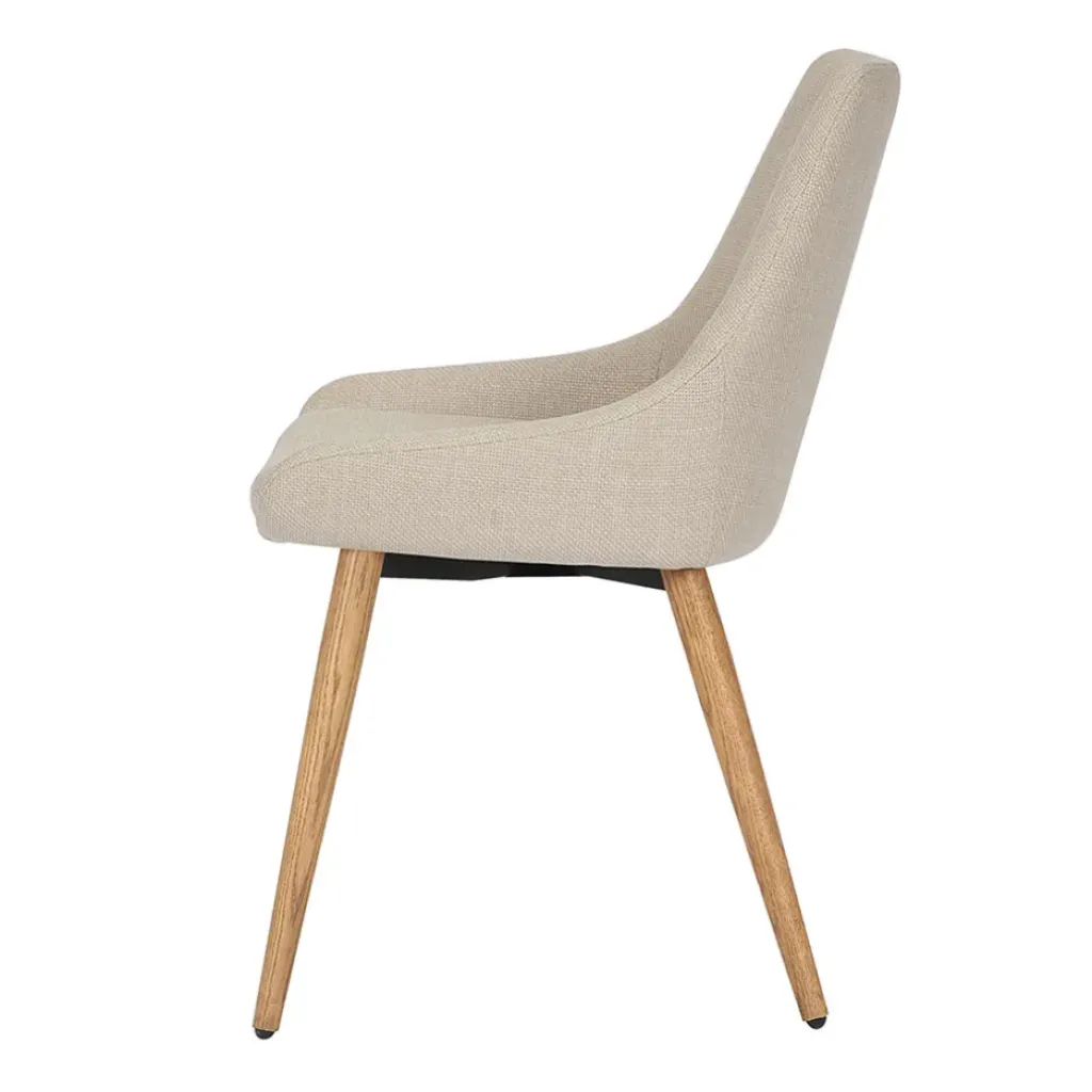 Fabrique de Styles Chaise de salle à manger en tissu - Ben* Chaises