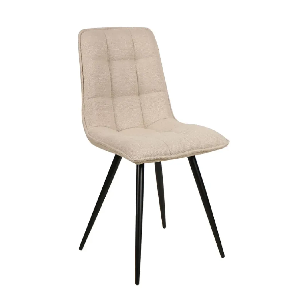 Fabrique de Styles Chaise de salle à manger en tissu matelassé - Alize* Chaises