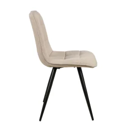 Fabrique de Styles Chaise de salle à manger en tissu matelassé - Alize* Chaises