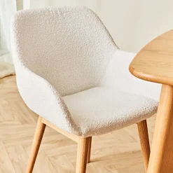 Fabrique de Styles Chaise de salle à manger en tissu bouclette - Altea* Chaises