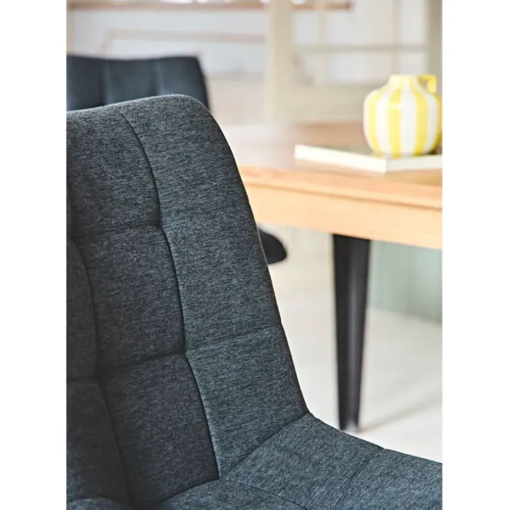 Fabrique de Styles Chaise de salle a manger en tissu matelassé - Lilly* Chaises