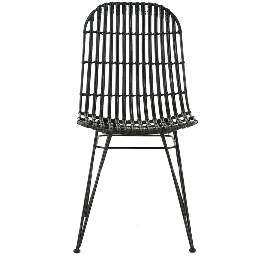 Fabrique de Styles Chaise en rotin naturel et metal - KUBU* Chaises