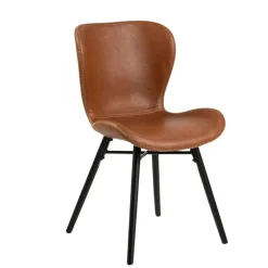 Fabrique de Styles Chaise salle à manger aspect cuir rétro - Batla* Chaises