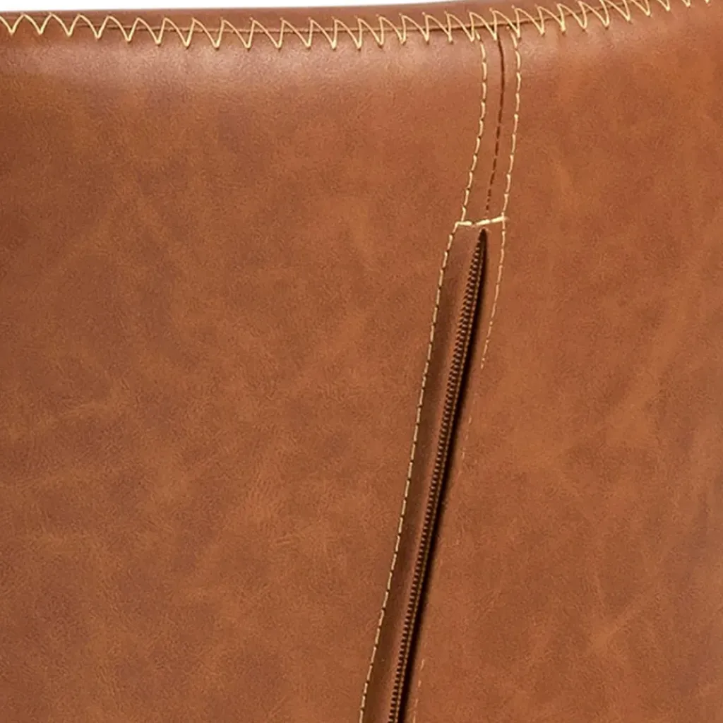 Fabrique de Styles Chaise salle à manger aspect cuir rétro - Batla* Chaises