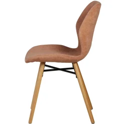 Fabrique de Styles Chaise salle à manger en tissu soft touch nèfle - Keri* Chaises