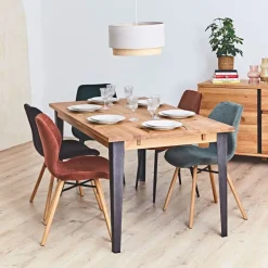 Fabrique de Styles Chaise salle à manger en tissu soft touch - Keri* Chaises