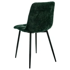 Fabrique de Styles Chaise salle à manger en tissu vert - Mony* Chaises