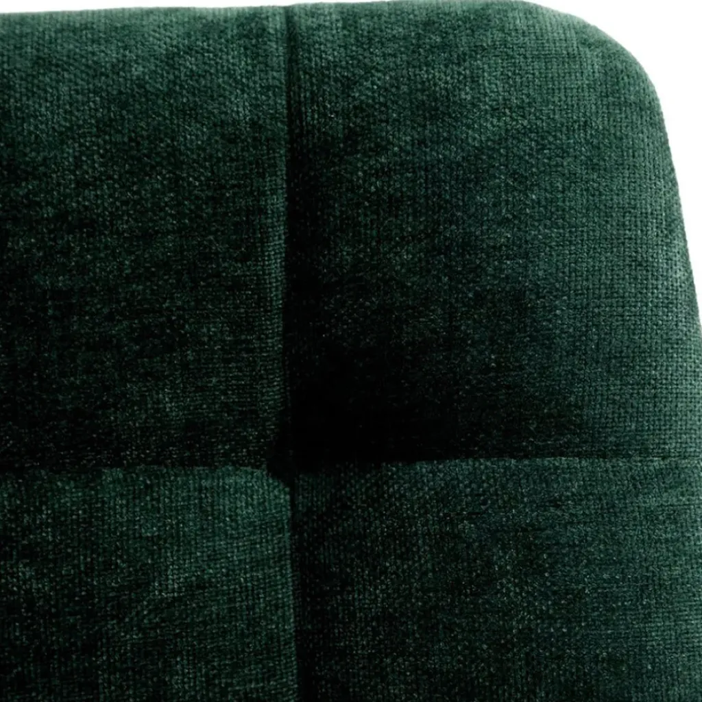 Fabrique de Styles Chaise salle à manger en tissu vert - Mony* Chaises