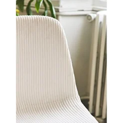 Fabrique de Styles Chaise salle à manger en velours côtelé beige - Scarlett* Chaises