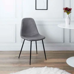 Fabrique de Styles Chaise salle à manger en velours cotelé - Julia* Chaises