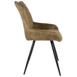 Fabrique de Styles Chaise salle à manger en velours - dana* Chaises