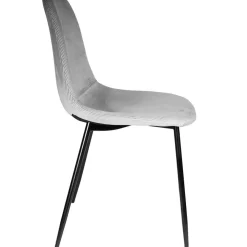 Fabrique de Styles Chaise salle à manger en velours cotelé clair - Julia* Chaises