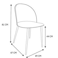 Fabrique de Styles Chaise salle à manger scandinave - Bergen* Chaises