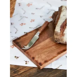 Fabrique de Styles Chemin de table en coton rose et vert 160x50cm - Louise* Chemins De Table