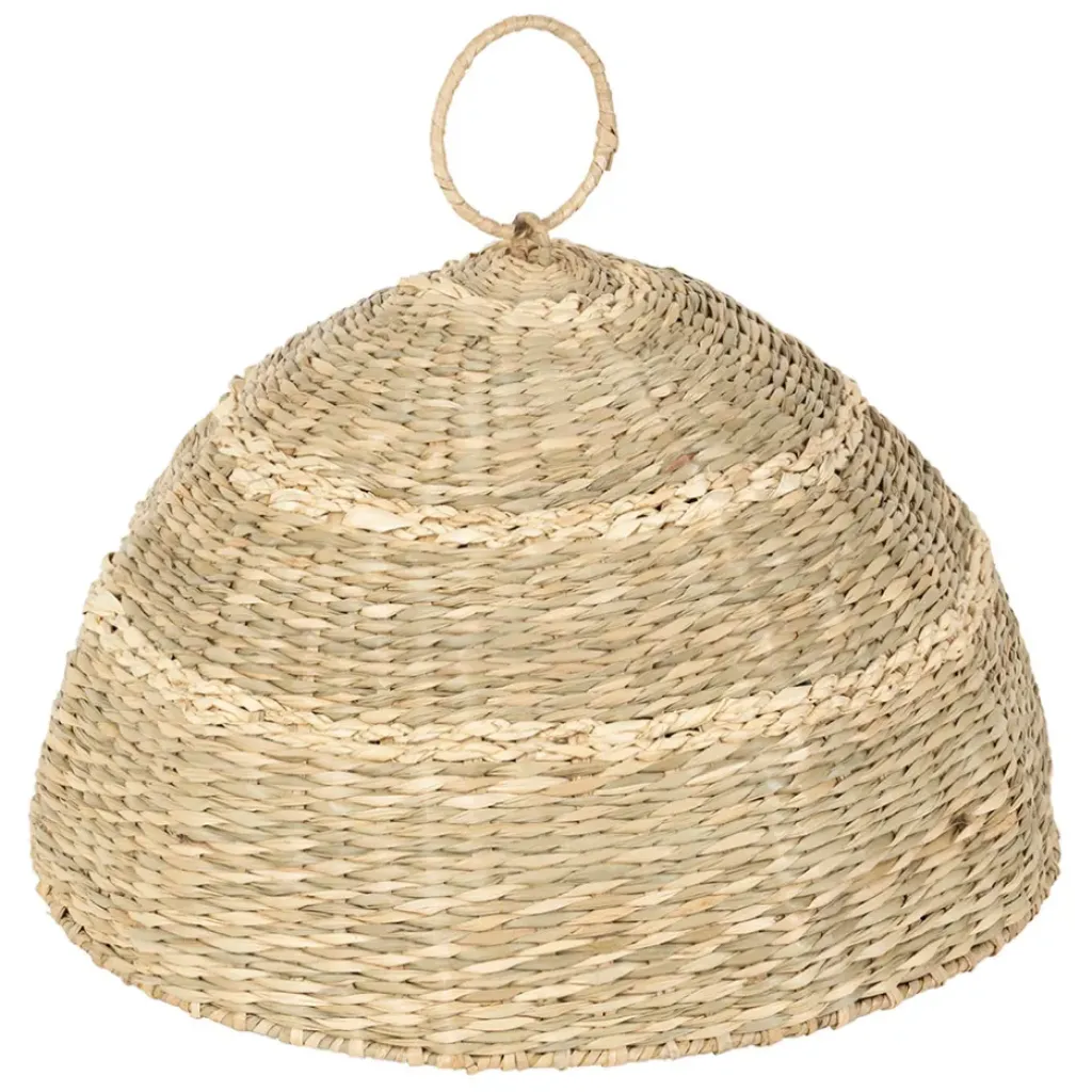 Fabrique de Styles Cloche en jonc de mer d35cm - Recif* Bonbonnières, Cloches Et Coupes
