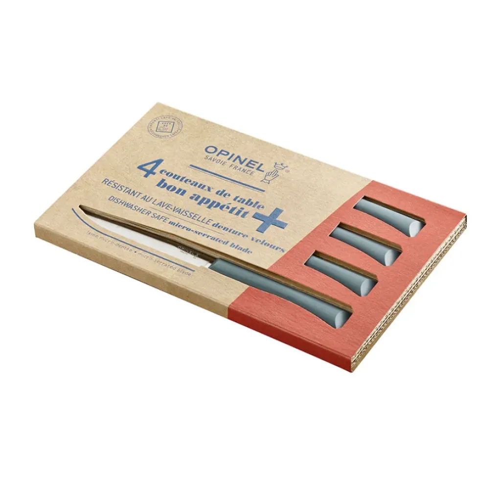 Fabrique de Styles Coffret 4 couteaux de table anthracite - Opinel* Couverts