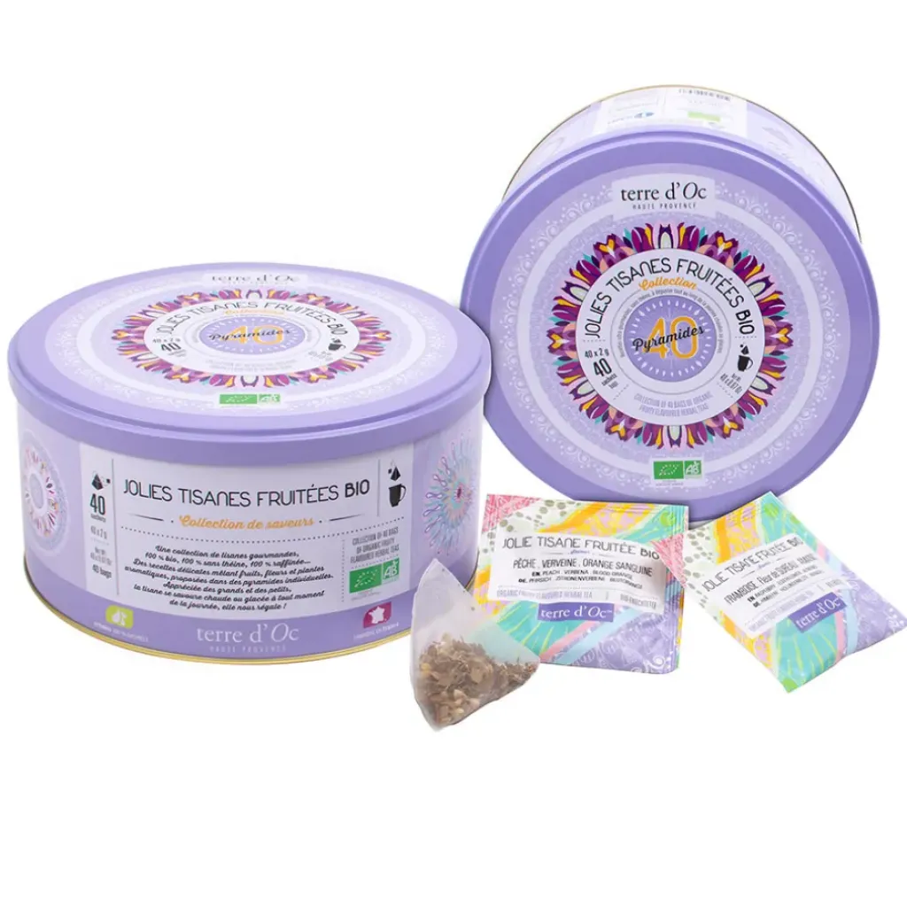 Fabrique de Styles Coffret 40 mousselines mes jolies tisanes bio* Cafés, Thés Et Infusions