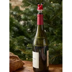 Fabrique de Styles Coffret bouchon avec 4 marqueurs en verre et inox - Noel* Accessoires Vin Et Cocktails