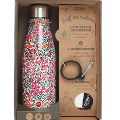 Fabrique de Styles Coffret bouteille isotherme fleurie* Gourdes