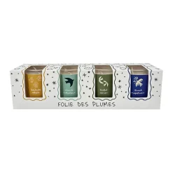 Fabrique de Styles Coffret de 4 bougies Folie des Plumes* Bougies Parfumées