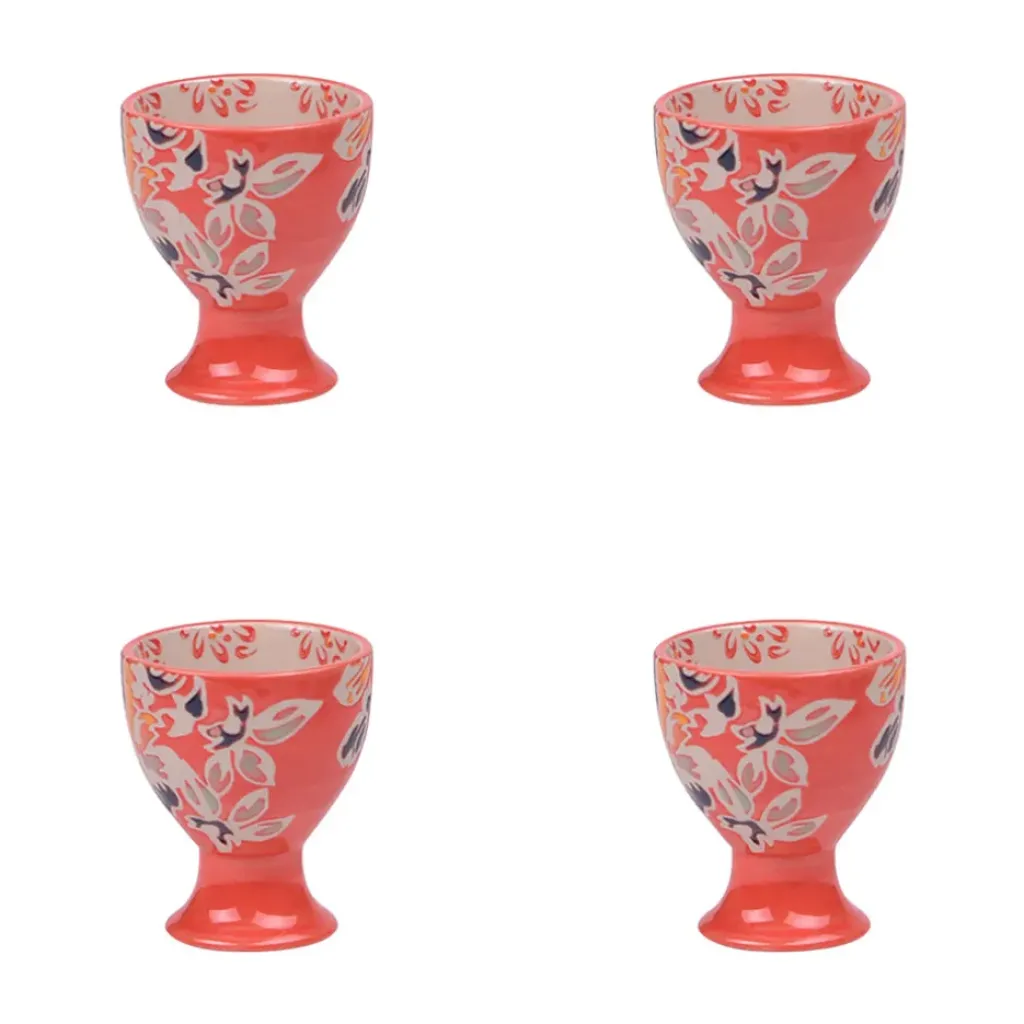 Fabrique de Styles Coffret de 4 coquetiers en grès rouge - Ava* Accessoires De Table