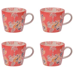 Fabrique de Styles Coffret de 4 tasses en grès rouge 36cl - Ava* Tasses Et Mugs