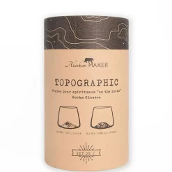 Fabrique de Styles Coffret de 2 verres Denali et Fuji - Topographic* Verres À Alcool