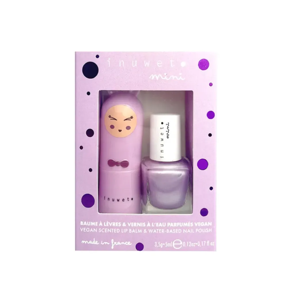 Fabrique de Styles Coffret duo baume à lèvres parfum gui et vernis à l'eau violet* Soins Du Corps