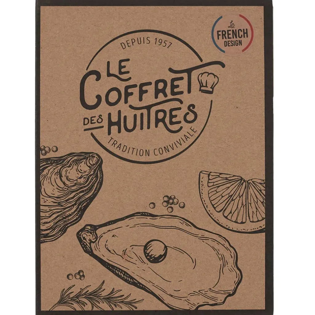 Fabrique de Styles Coffret huitre 1 couteau et 4 fourchettes - Noel* Ustensibles De Cuisine
