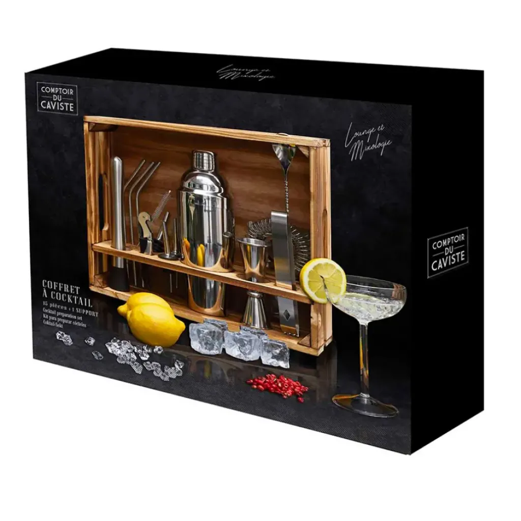 Fabrique de Styles Coffret pour cocktail 15 accessoires* Accessoires Vin Et Cocktails