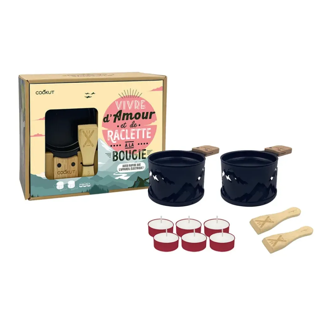 Fabrique de Styles Coffret raclette à la bougie pour 2 - Montagne* Plats Et Appareils De Cuisson