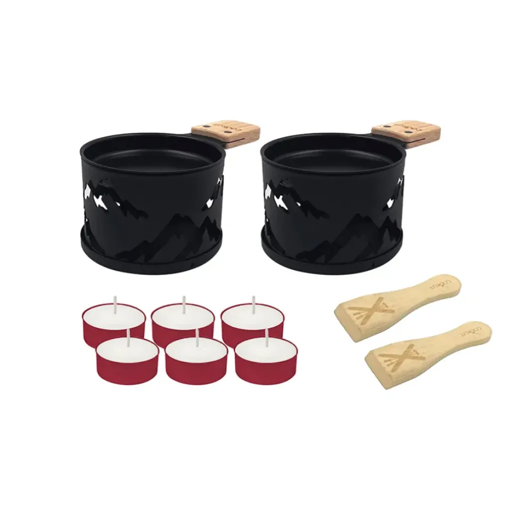 Fabrique de Styles Coffret raclette à la bougie pour 2 - Montagne* Plats Et Appareils De Cuisson