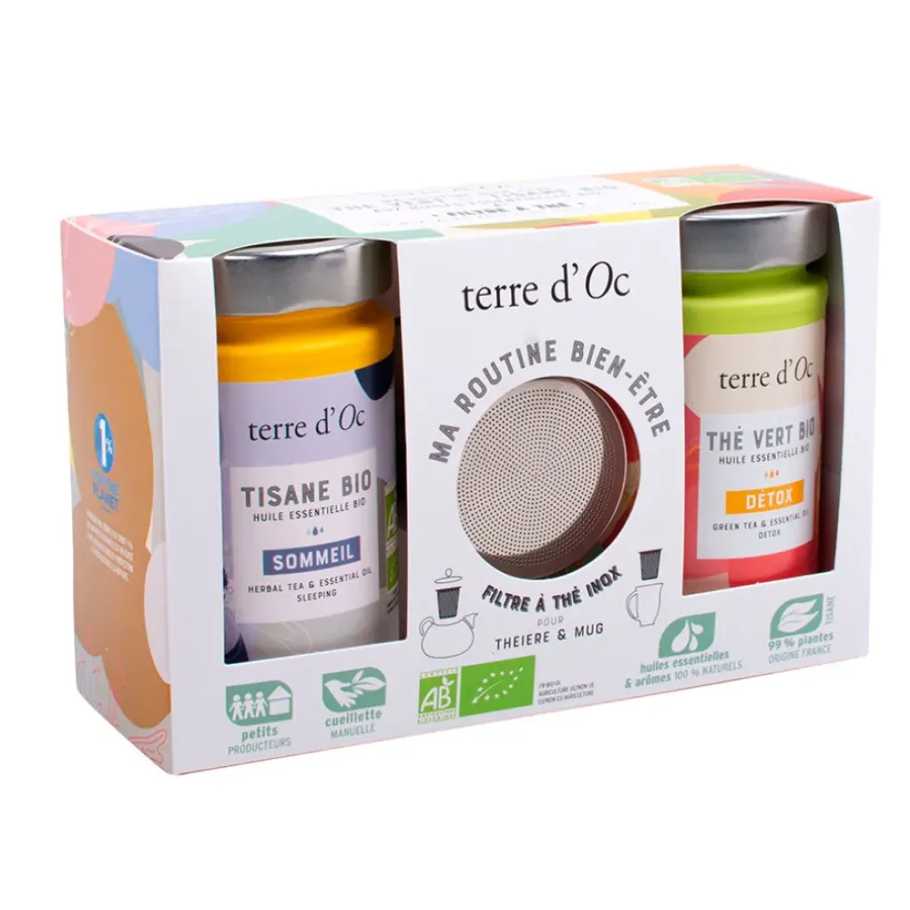Fabrique de Styles Coffret thé detox et tisane avec filtre* Cafés, Thés Et Infusions