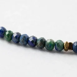 Fabrique de Styles Collier en acier inoxydable bleu et vert l40cm* Bijoux Fantaisie