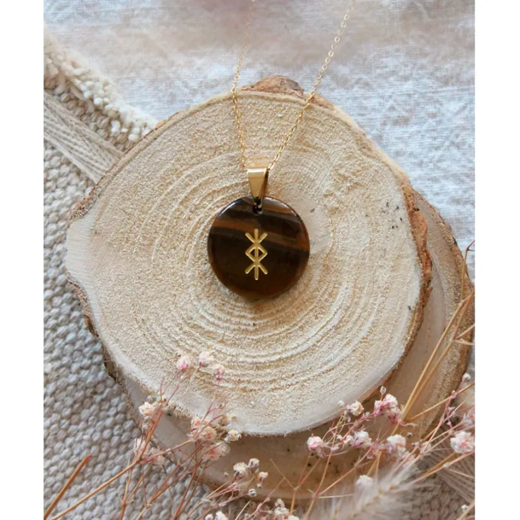 Fabrique de Styles Collier talisman runique protection* Bijoux Fantaisie