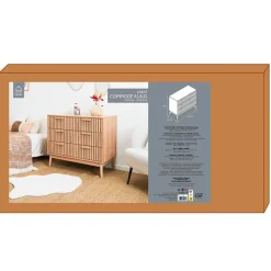 Fabrique de Styles Commode 3 tiroirs en pin naturel - Kara* Commodes