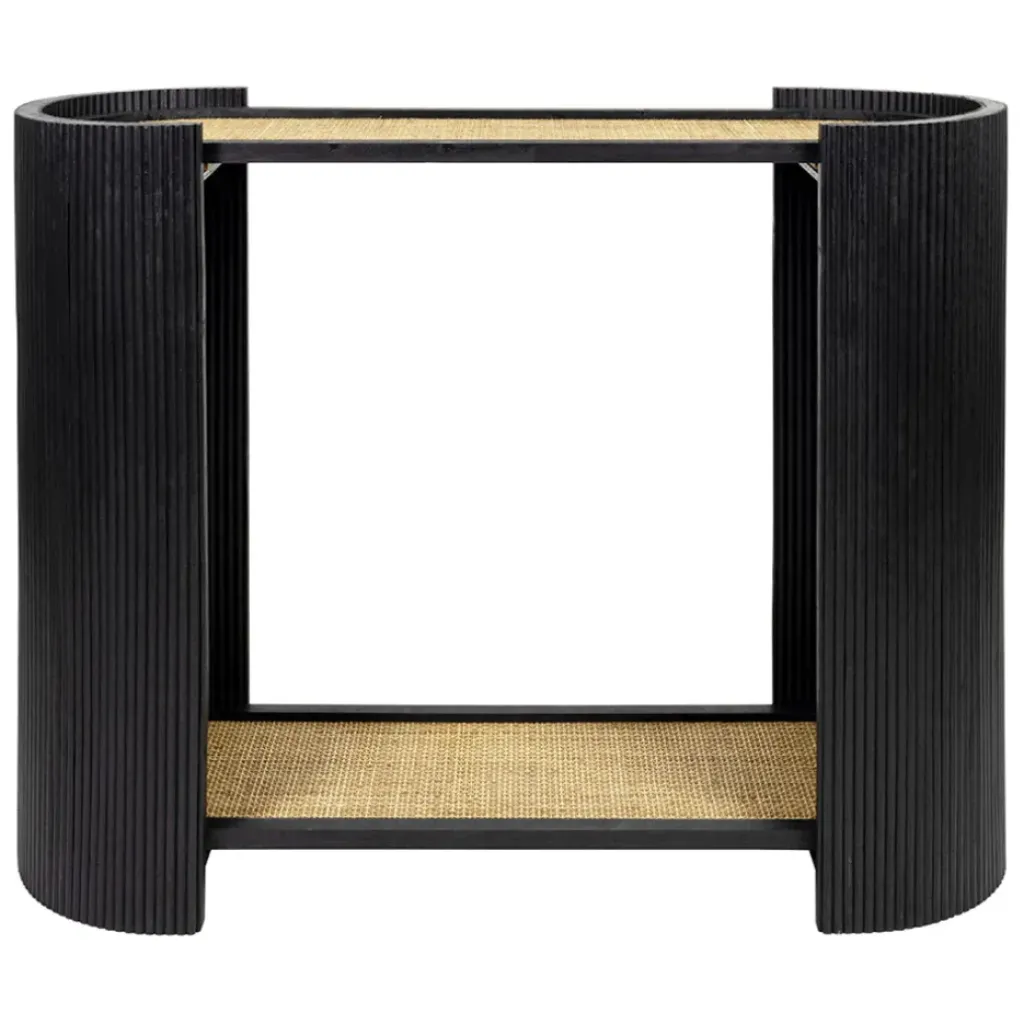 Fabrique de Styles Console 2 niveaux en rotin et bambou - Saori* Consoles