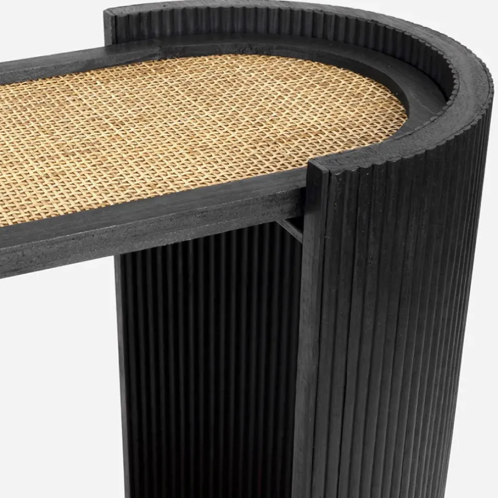 Fabrique de Styles Console 2 niveaux en rotin et bambou - Saori* Consoles