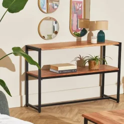 Fabrique de Styles Console en acacia et pieds en fer noir - Brooklyn* Consoles