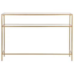 Fabrique de Styles Console en fer et verre 120x33xh80.5cm - Eluminea* Consoles