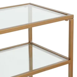 Fabrique de Styles Console en fer et verre 120x33xh80.5cm - Eluminea* Consoles