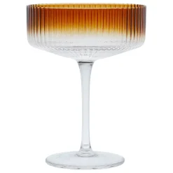 Fabrique de Styles Coupe champagne striée en verre - Funny* Verres À Alcool