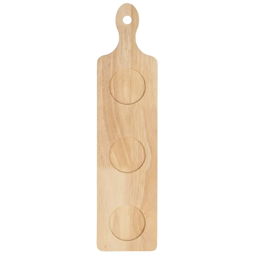 Fabrique de Styles Coupelles x3 en grès rayées émeraude et blanc avec planche d11cm - Alaria* Bols Et Coupelles