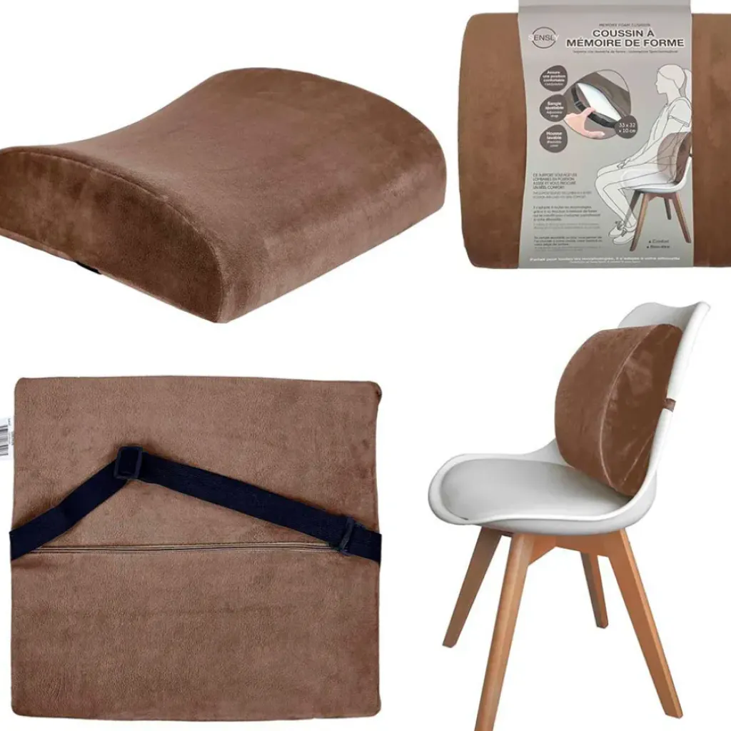 Fabrique de Styles Coussin à mémoire de forme pour le dos marron* Relaxation Et Massage