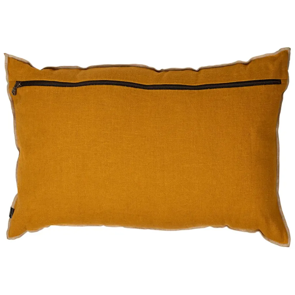 Fabrique de Styles Coussin chennai chamoi 40x60cm en lin lave* Coussins Et Housses
