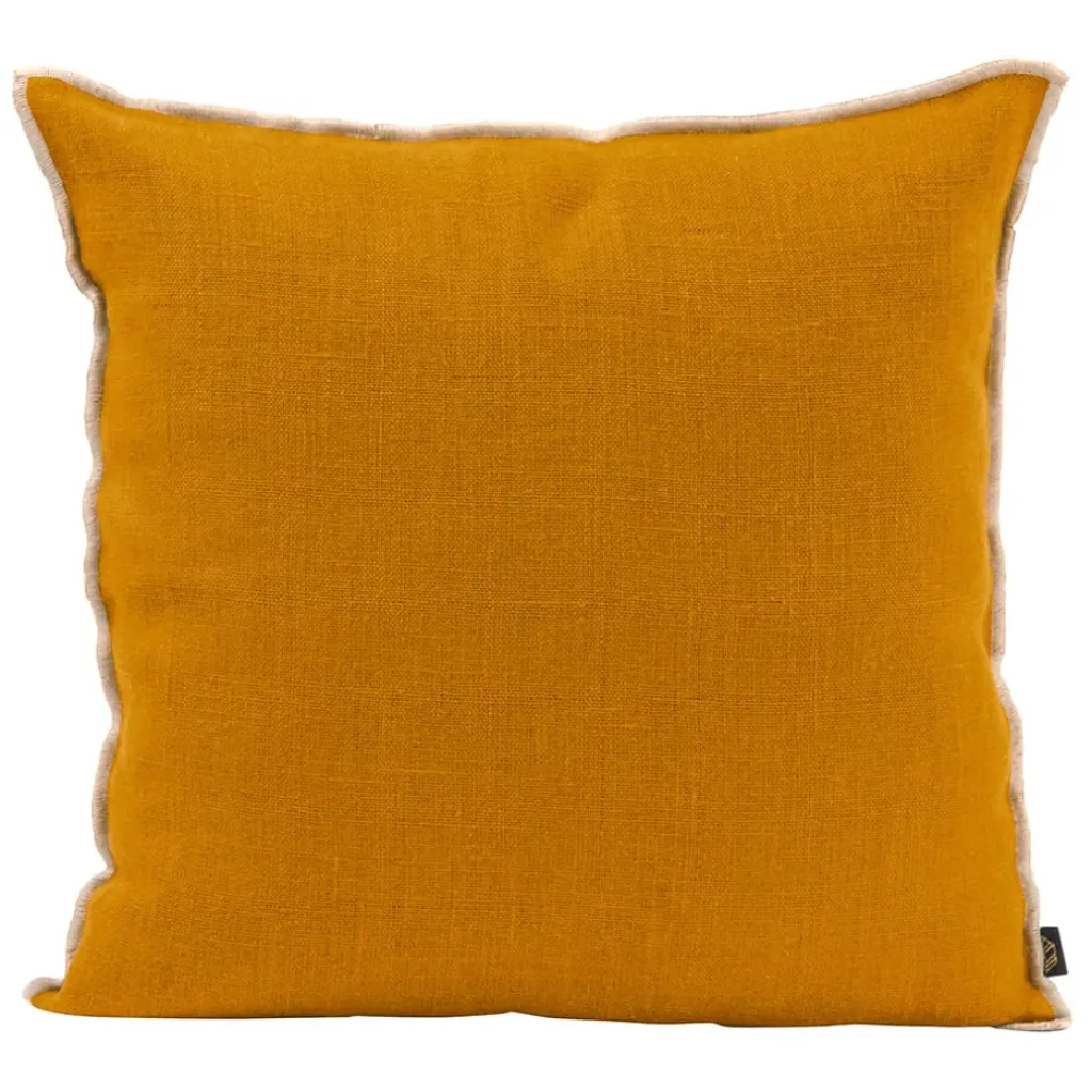 Fabrique de Styles Coussin chennai chamoi 45x45cm en lin lave* Coussins Et Housses
