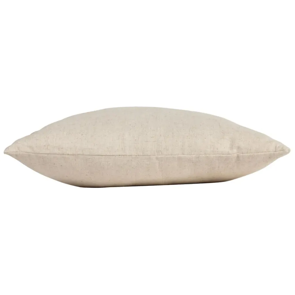 Fabrique de Styles Coussin en coton et lin naturel et jaune pale 45x45cm - A la ferme* Coussins Et Housses