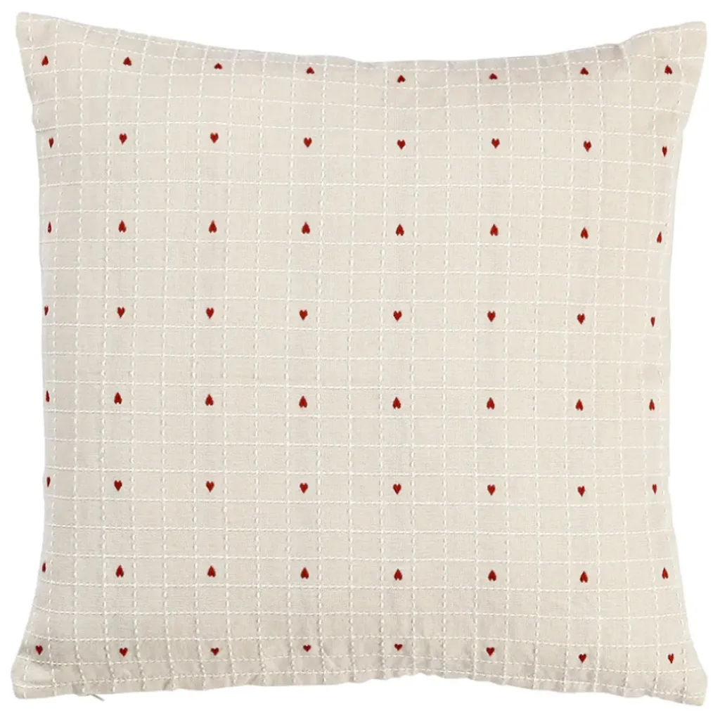 Fabrique de Styles Coussin en coton 45x45cm - P'tits Coeurs* Coussins Et Housses