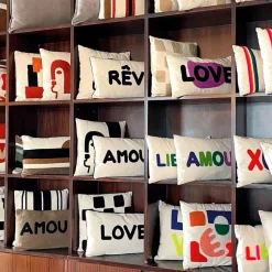 Fabrique de Styles Coussin en coton naturel et 40x40cm* Coussins Et Housses